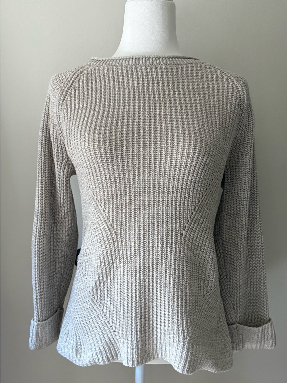 Style & Co. Light Beige Knit Sweater - Crewneck